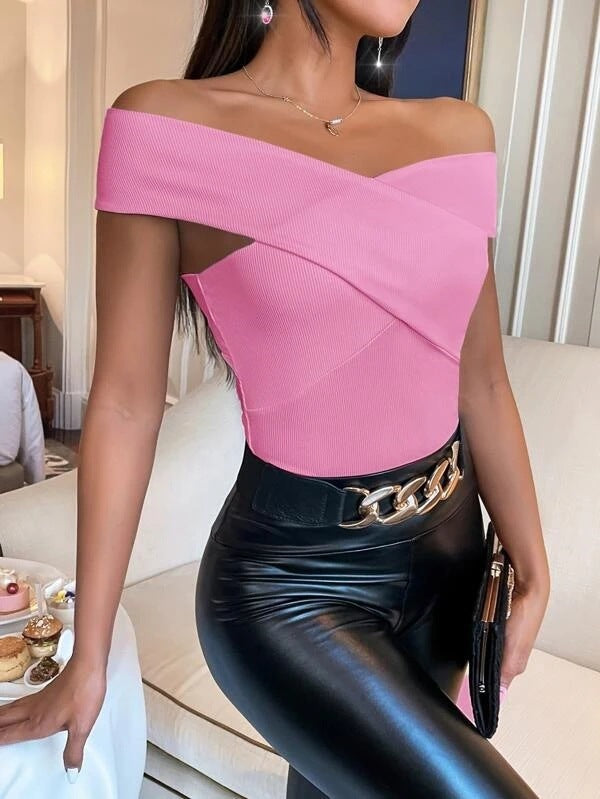 Dame Off-Shoulder Ribb-Body Stilla