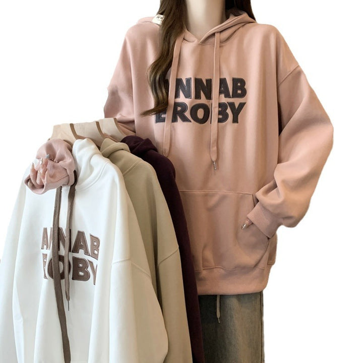 Dame Casual Grafik Hoodie med unik tekst Stilla