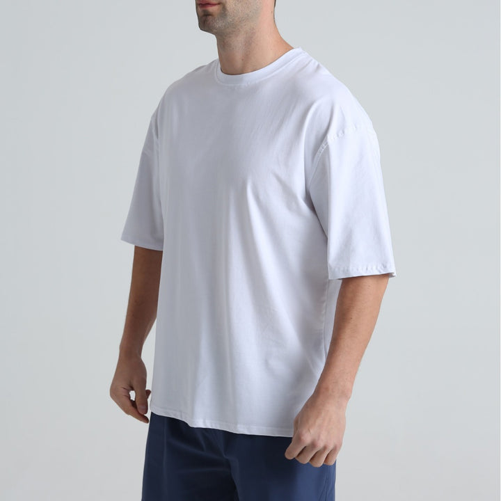Herrer Behagelig Loose-Fit T-shirt lavet af kvalitetsbomuld Stilla