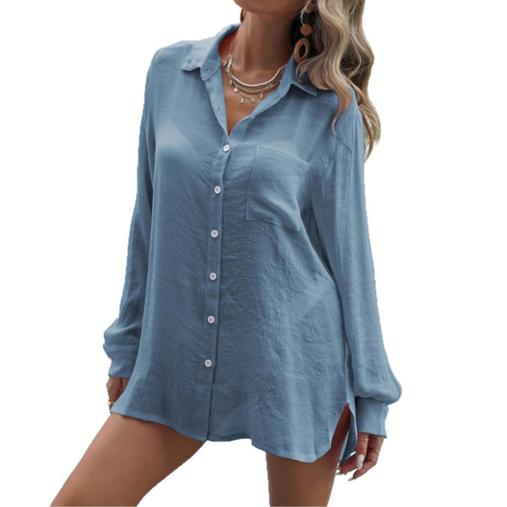 Femme Let knap-ned strandbluse Stilla
