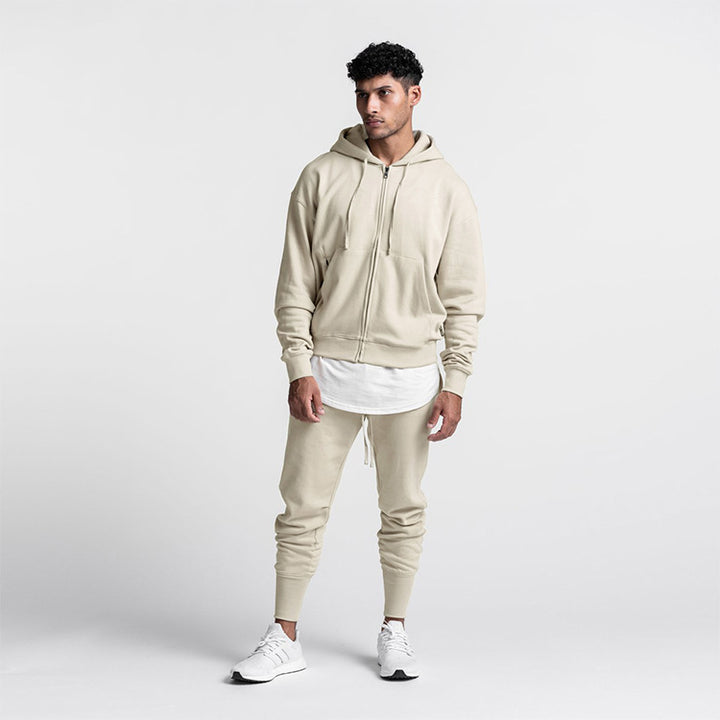 Herrer Komfortabel Hoodie jakke lavet af blød fleece Stilla