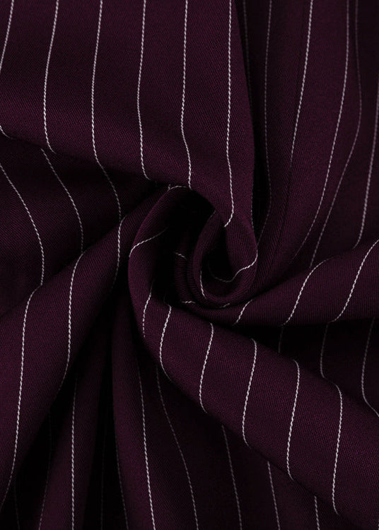 Stilla | Nålstribe Blazer med statement ærmer