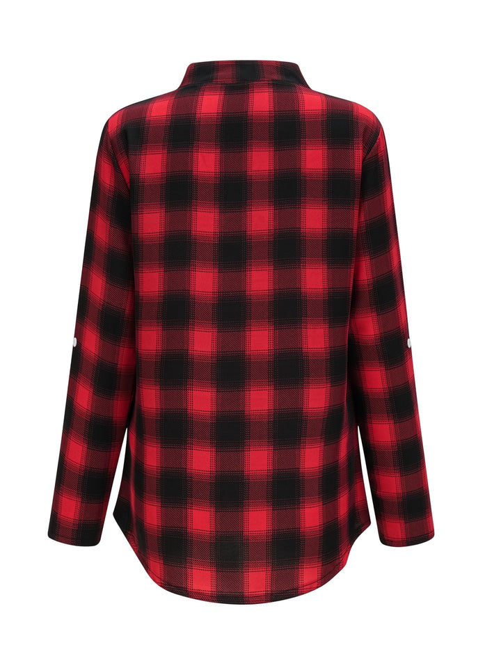 Dame fritidsbluse med V-hals Stilla