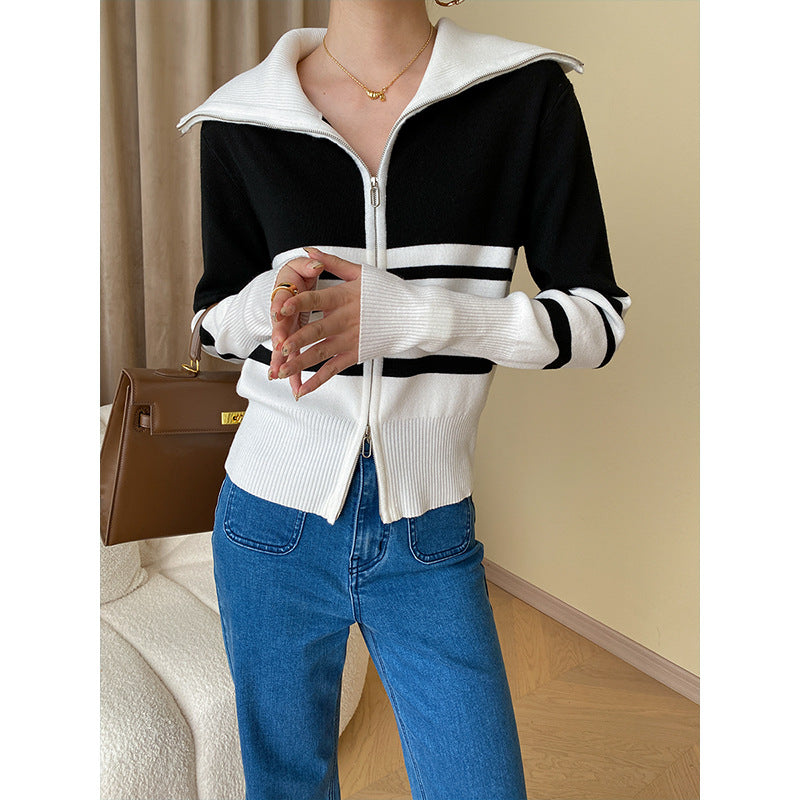Kvindernes stilfulde zip-up cardigan Stilla