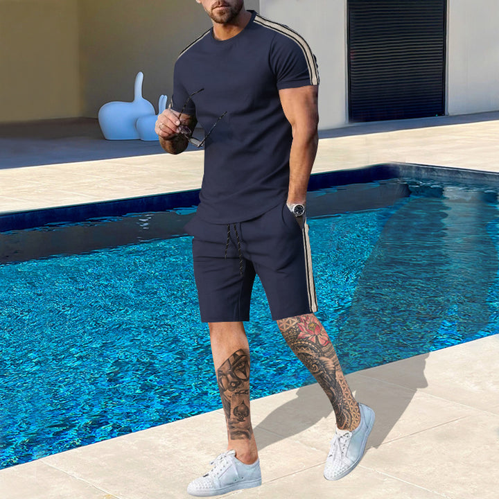 Herrer Sports T-Shirt og Shorts Sæt Stilla