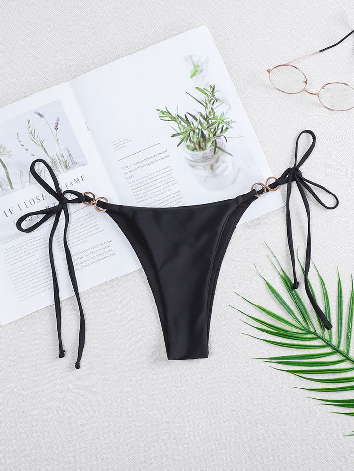Damer bikini-bund med justerbare snore og elegant ringdetalje Stilla