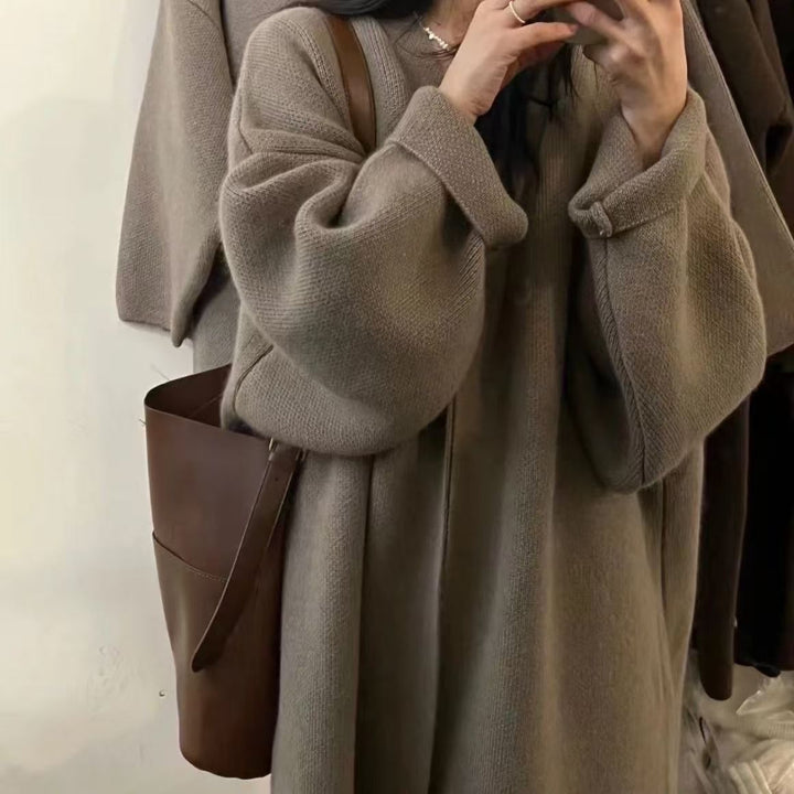 Kvinders elegante og varme oversized cardigan Stilla