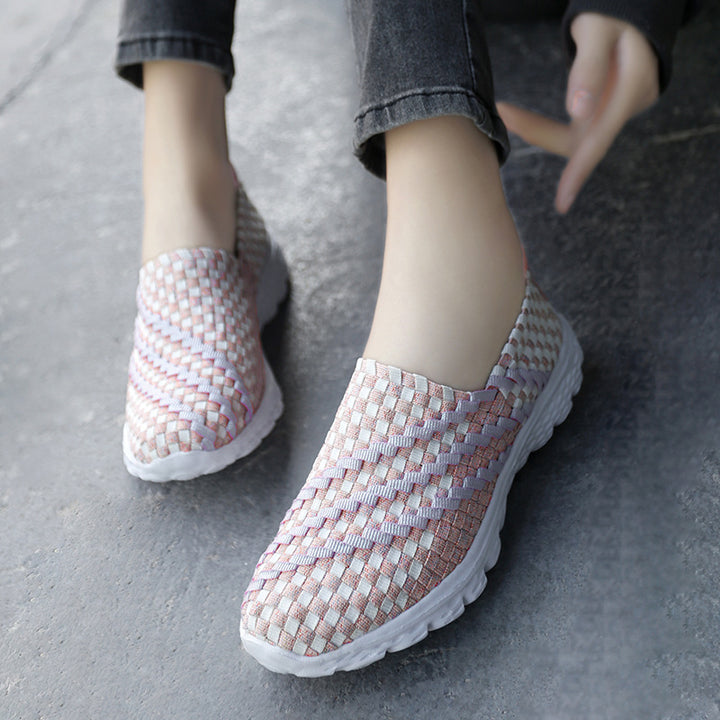 Dame Åndbar Memory-Skum Slip-On Sneakers Stilla