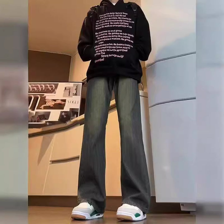 Damer Flared Jeans med unik vask og høj talje Stilla