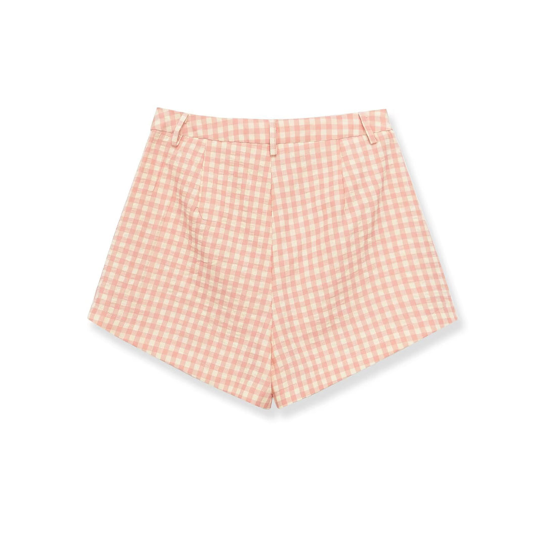 Dameternede shorts med høj talje og stilrent snit Skovae