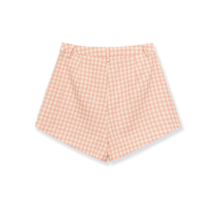 Dameternede shorts med høj talje og stilrent snit Skovae