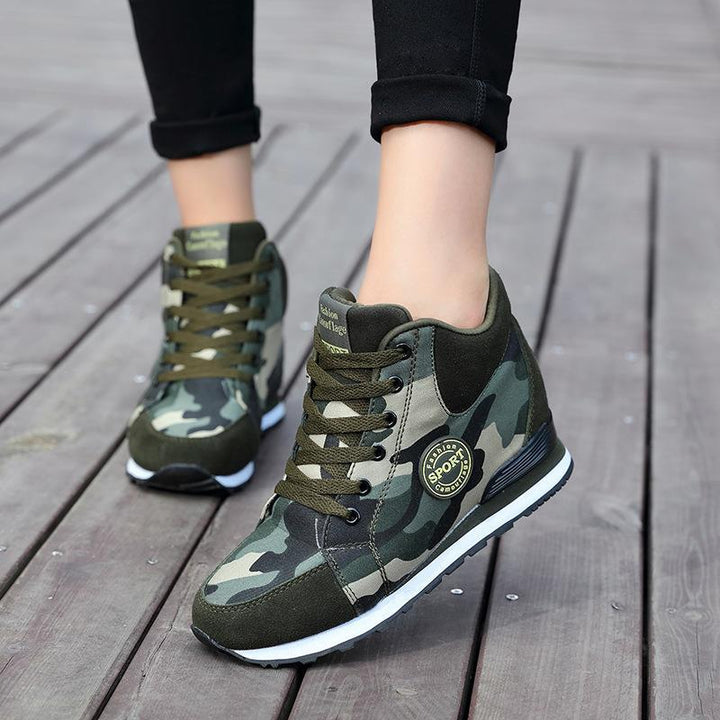 Herrer Camo High-Top Sport Sneakers Stilla