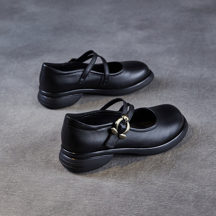 Dame Elegante Mary Jane Ballerinas med Komfortremme Stilla