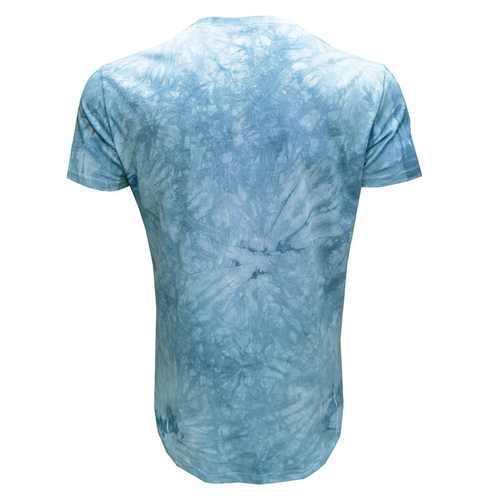 Herrer T-shirt med unikt batikdesign og rund halsudskæring Stilla