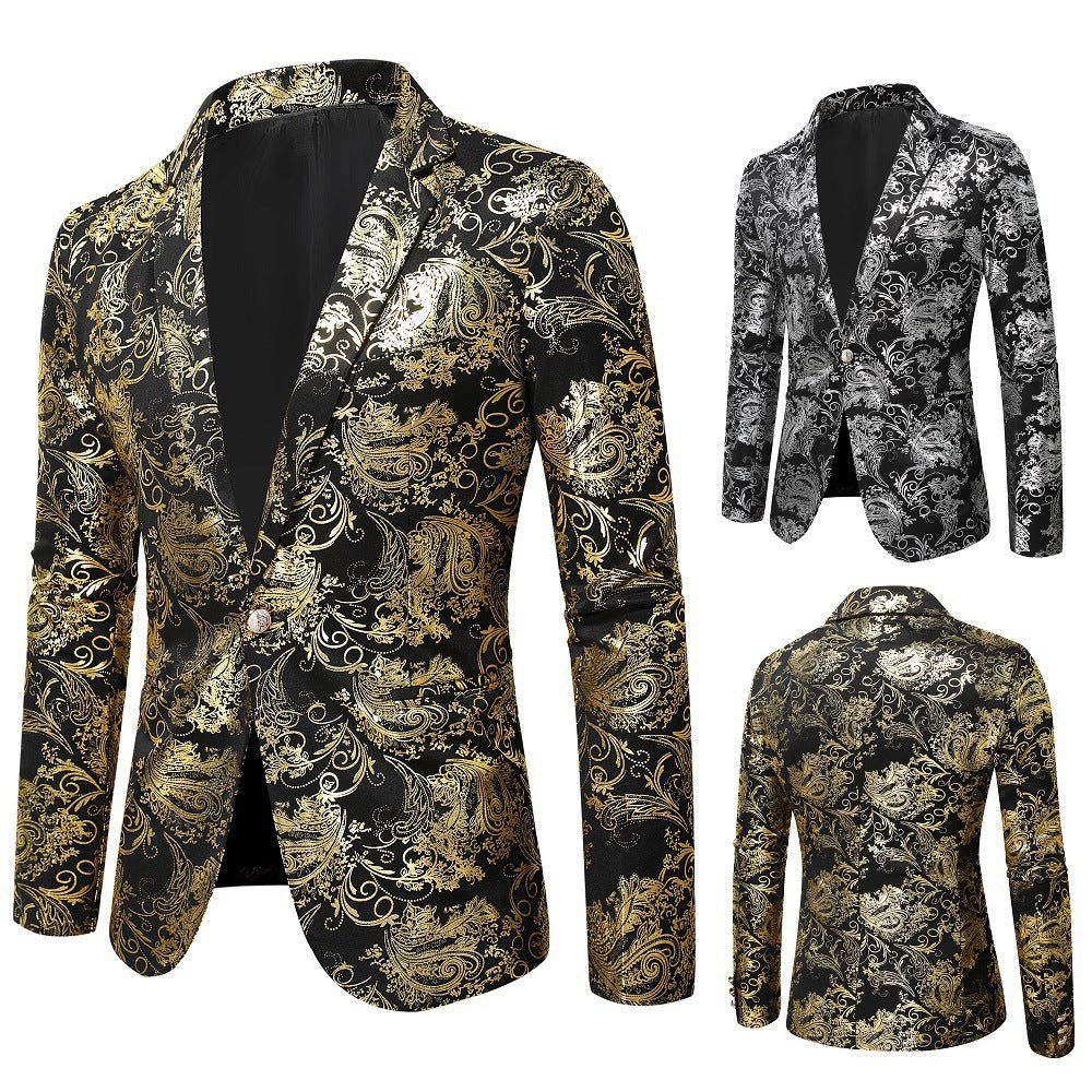 Herrer Ornate Moderne Skræddersyet Blazer Stilla