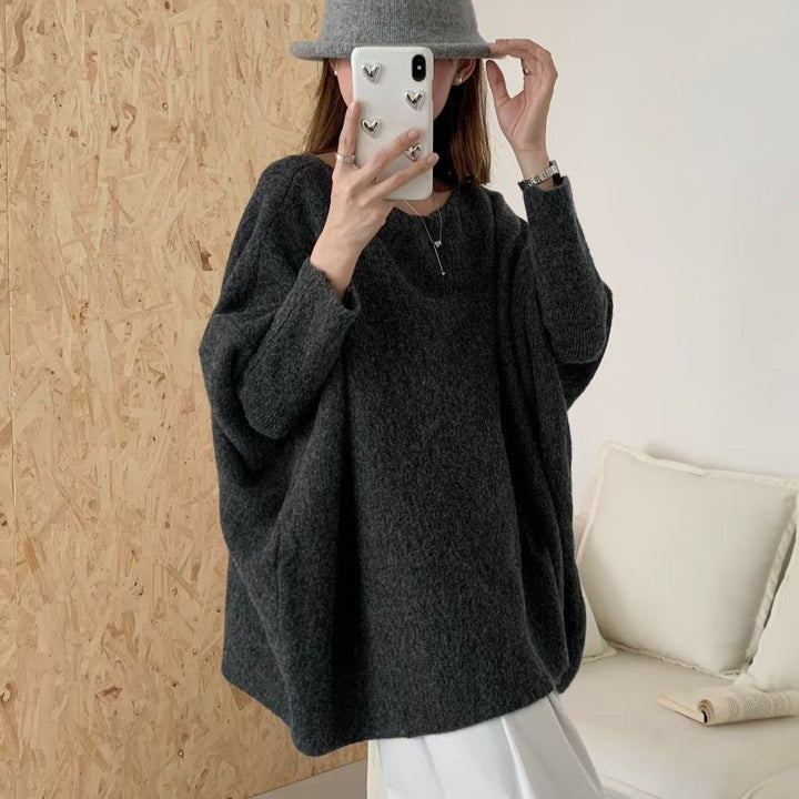 Kvindernes oversized sweater med stilfuldt, blødt stof og afslappet snit Stilla