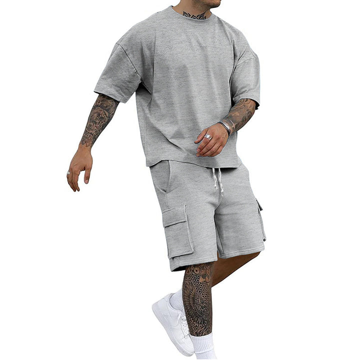 Herre afslappet Cargo-shorts sæt med praktisk design og høj kvalitet bomulds kvalitet Stilla