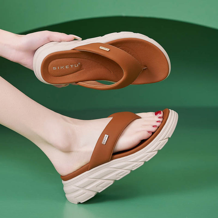 Dame toe-separer-sandaler med ergonomisk fodseng og stødabsorberende sål Stilla