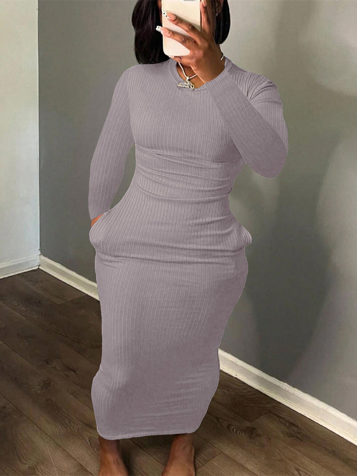 Dame Raffineret figursyet Midi-Kjole Stilla