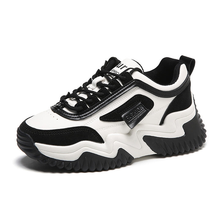 Dame Sporty Chunky Sneakers med åndbart overmateriale og skridsikker sål Stilla