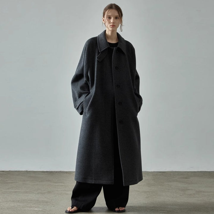 Kvinders oversized uldfrakke Stilla