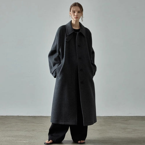Kvinders oversized uldfrakke Stilla