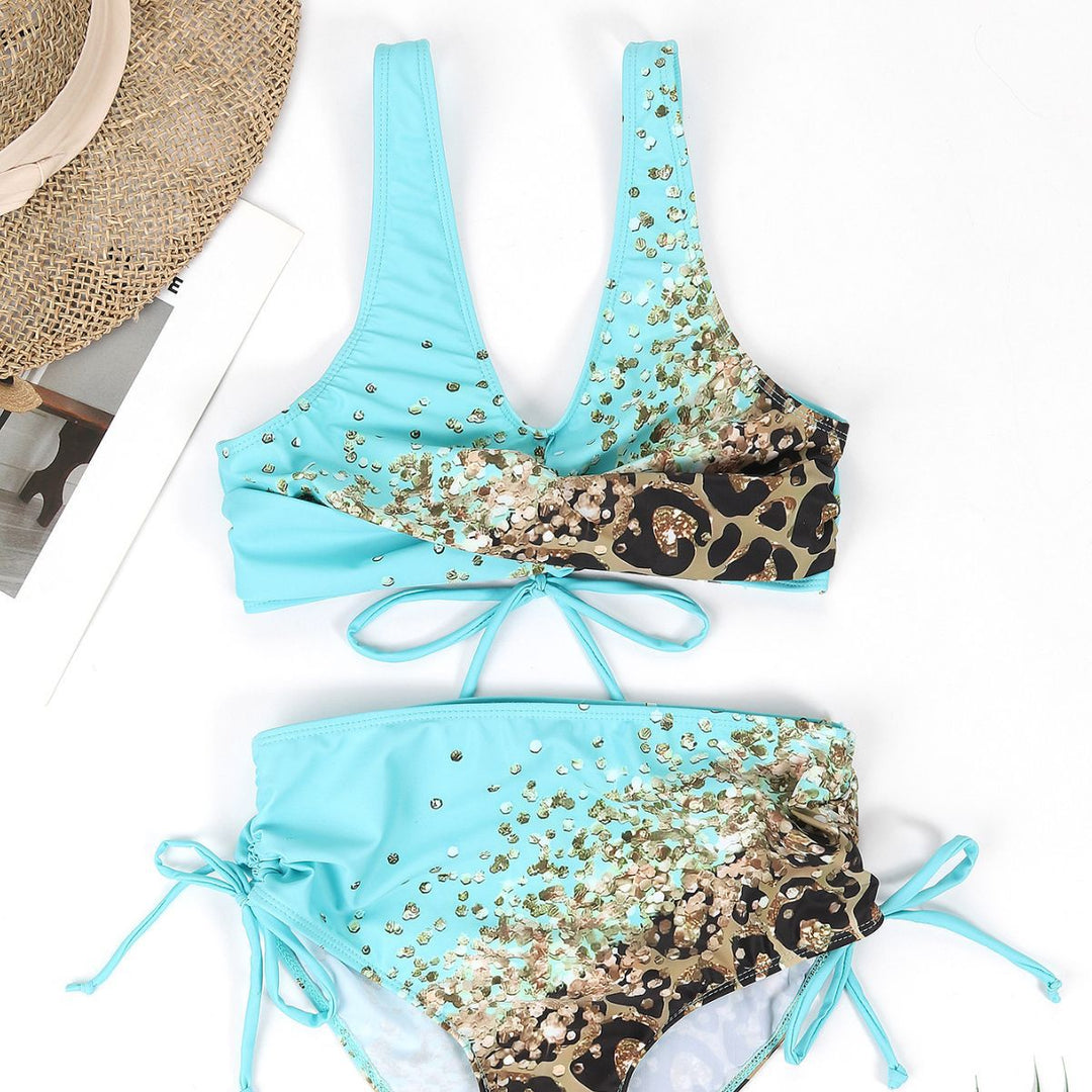 Dame Kvalitets Bikini med luksuriøst glimmer-design Stilla