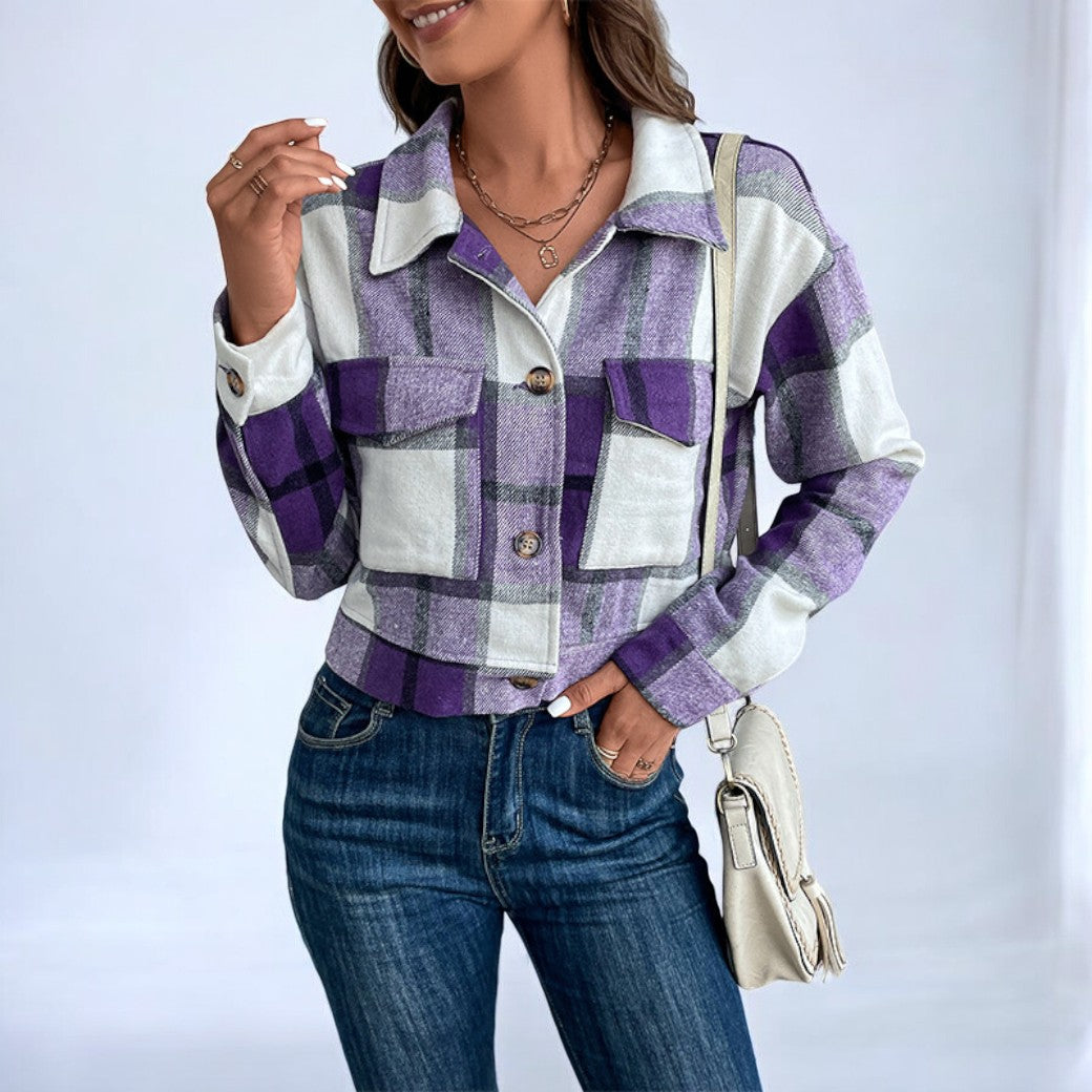 Stilla | Trendy Karo jakke