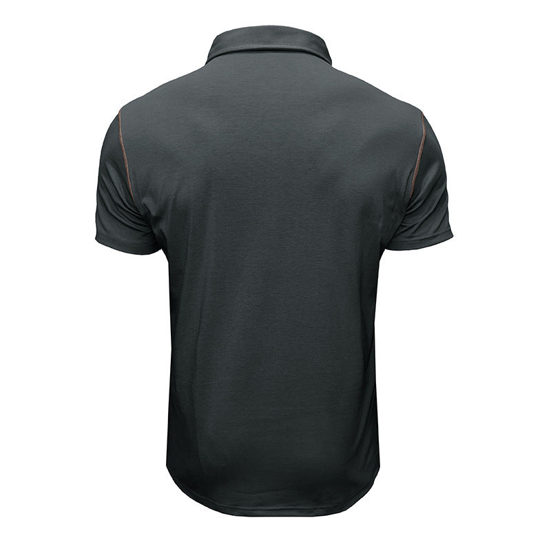 Herren kortærmet polo t-shirt med moderne snit og praktisk brystlomme Stilla