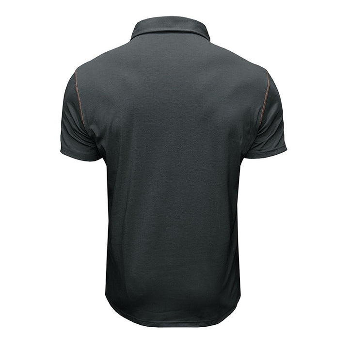 Herren kortærmet polo t-shirt med moderne snit og praktisk brystlomme Stilla