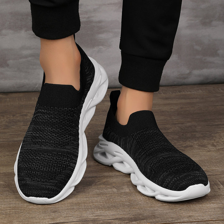 Femme Slip-On Åndbar Sport Sneakers med Polstret Sål Stilla