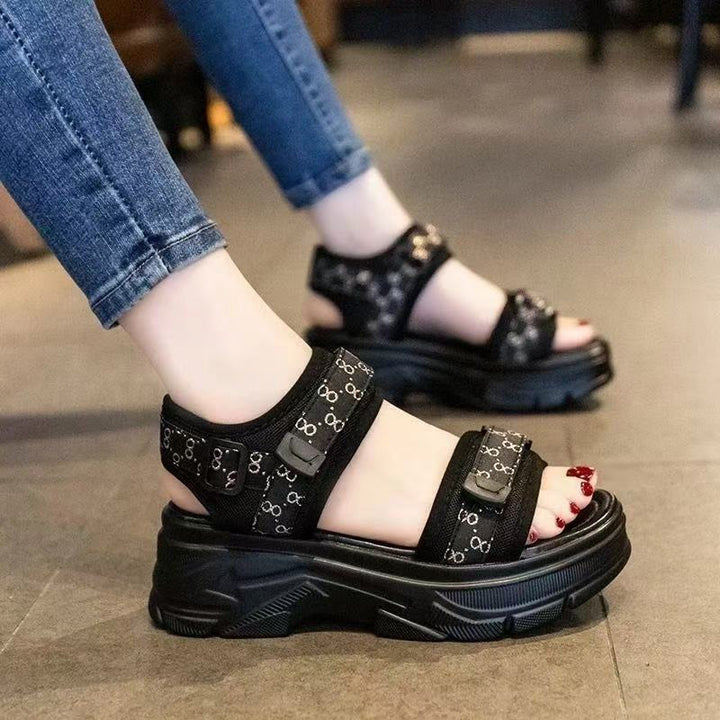 Damer Sporty Sandaler med polstret sål og justerbart remdesign Stilla