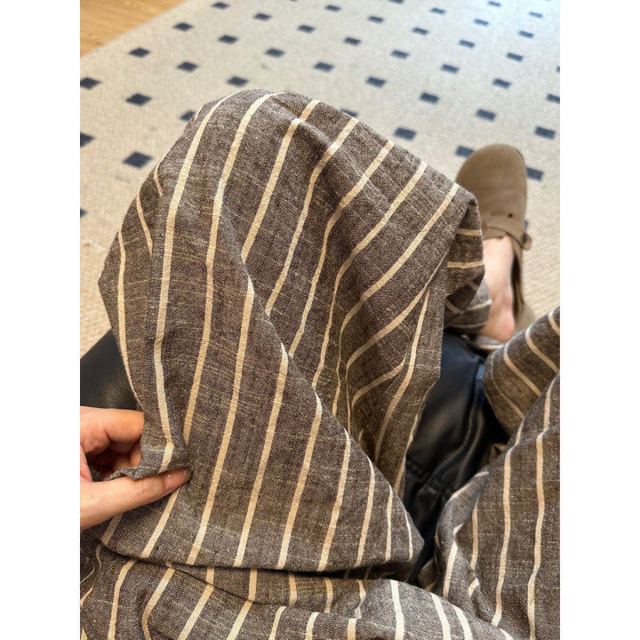 Femme Bredbenet Stribet Bukser Stilla