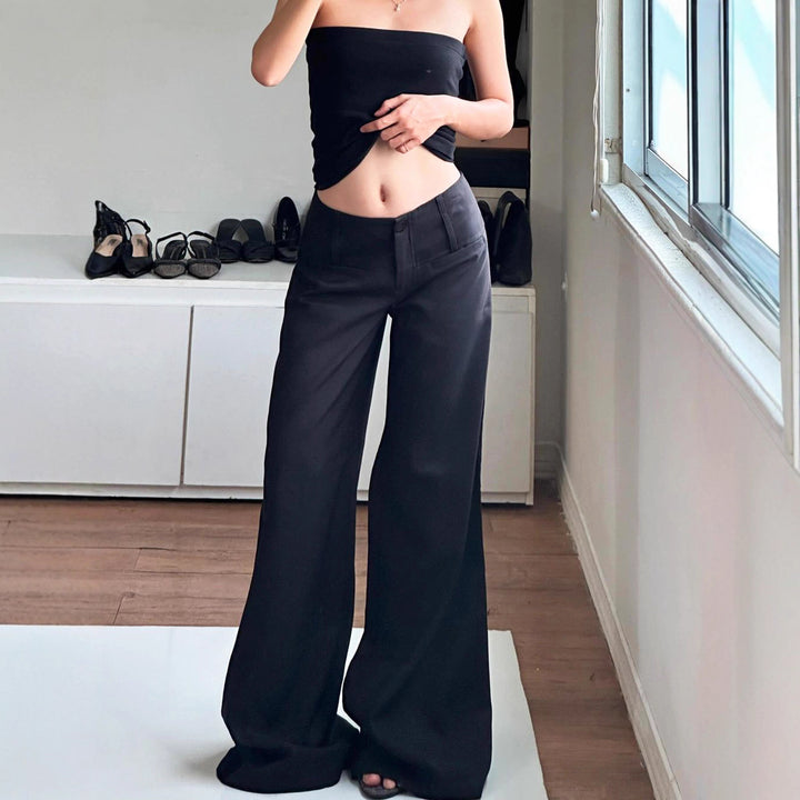 Damer Bred High-Waist-Bukser Skovae