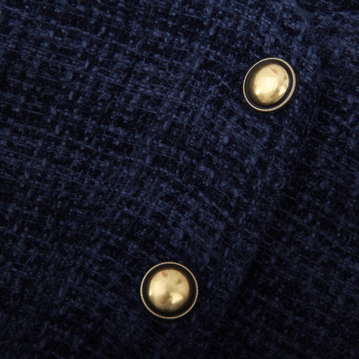 Kvindernes cropped blazer med guld knapper Stilla