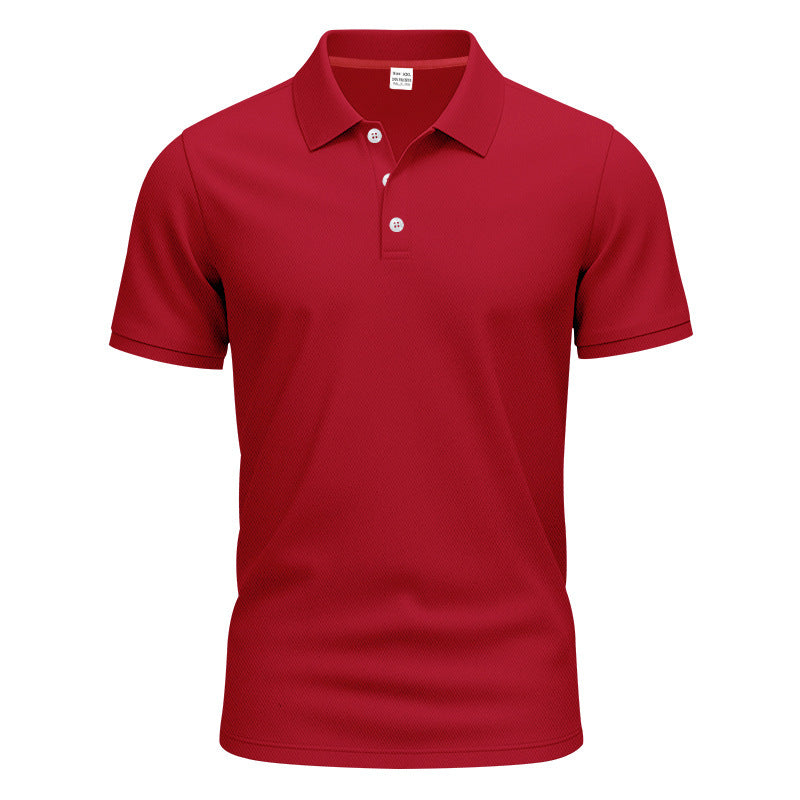Herrer nan åndbart Piqué polo shirt kortærmet med knaplukning Skovae