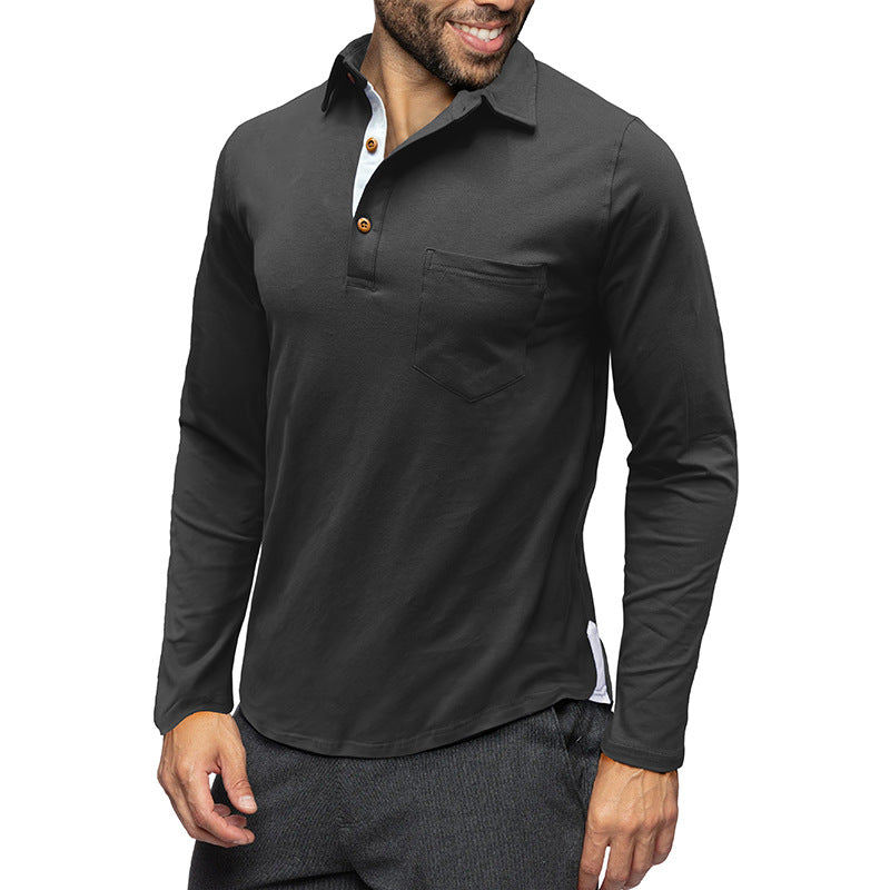 Herre Langærmet Polo T-shirt Stilla
