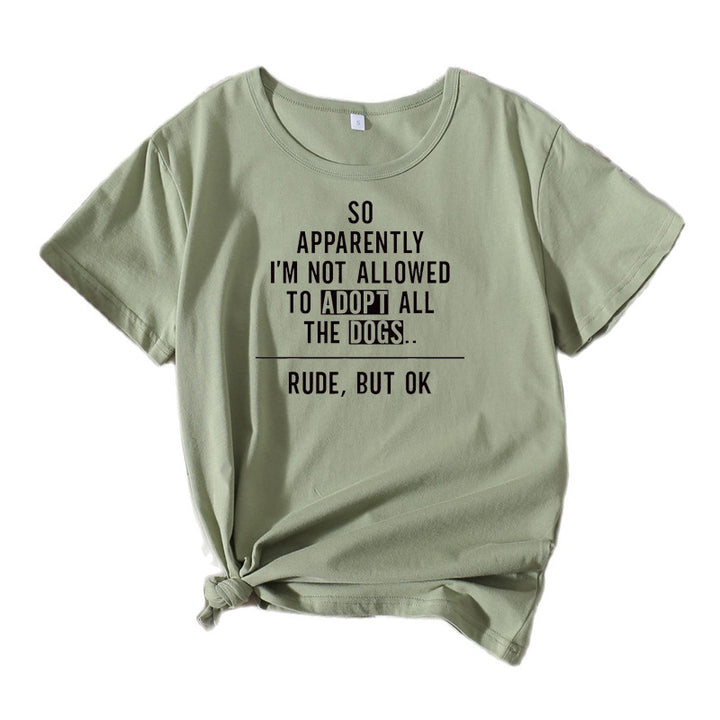 Kvinder komisk hundeelsker grafik T-shirt Stilla