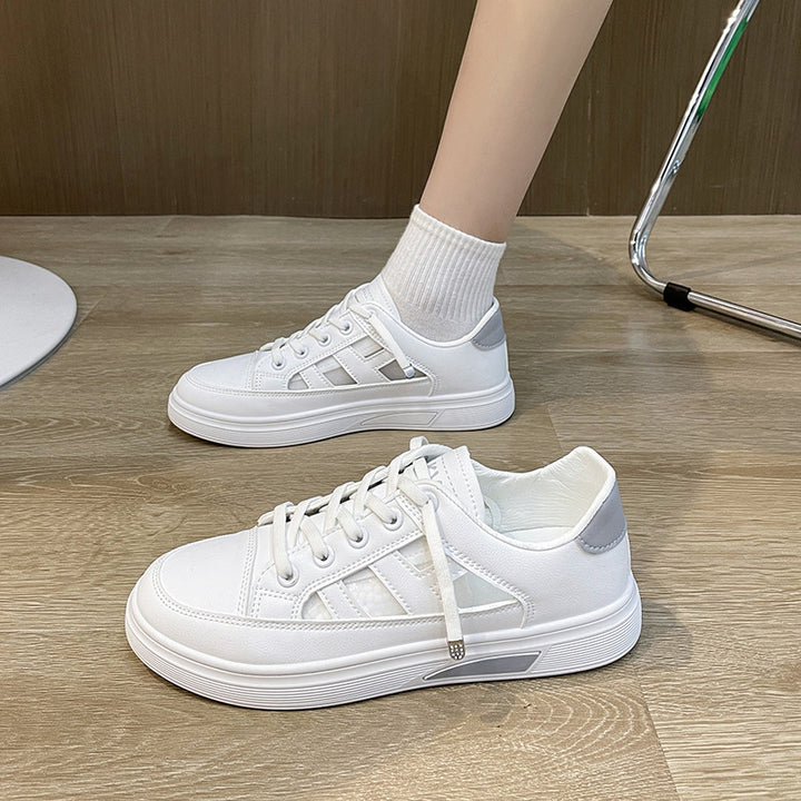 Dame Komfort-sneakers med sportslig silhuet og åndbar tekstil konstruktion Stilla