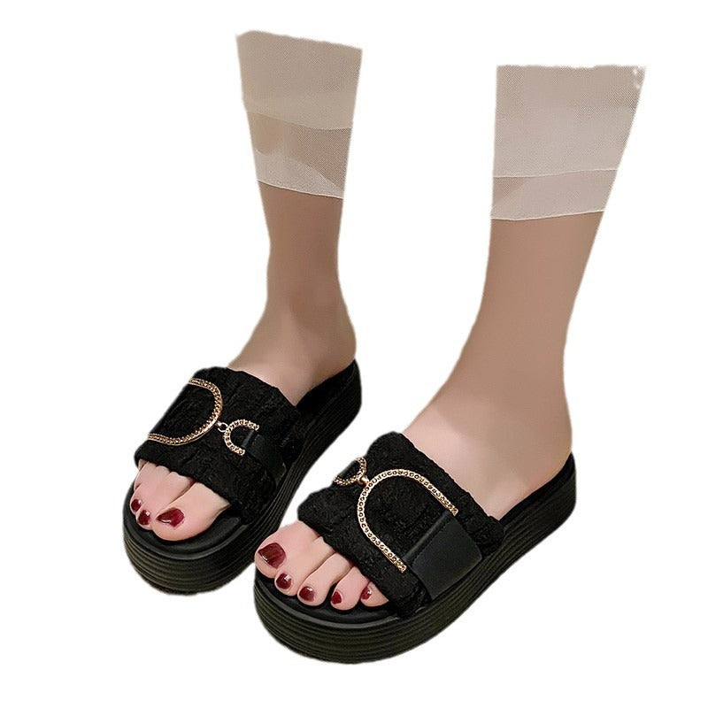 Dame design-sandaler med dekorative remme og skridsikker sål Stilla