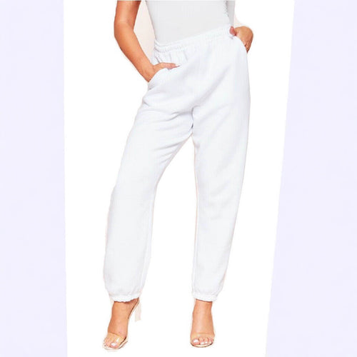 Kvindernes komfortable sweatpants med elastisk talje og manchetter Skovae
