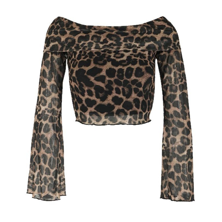 Dame Off-Shoulder Bluse med vidde udvidede ærmer Skovae