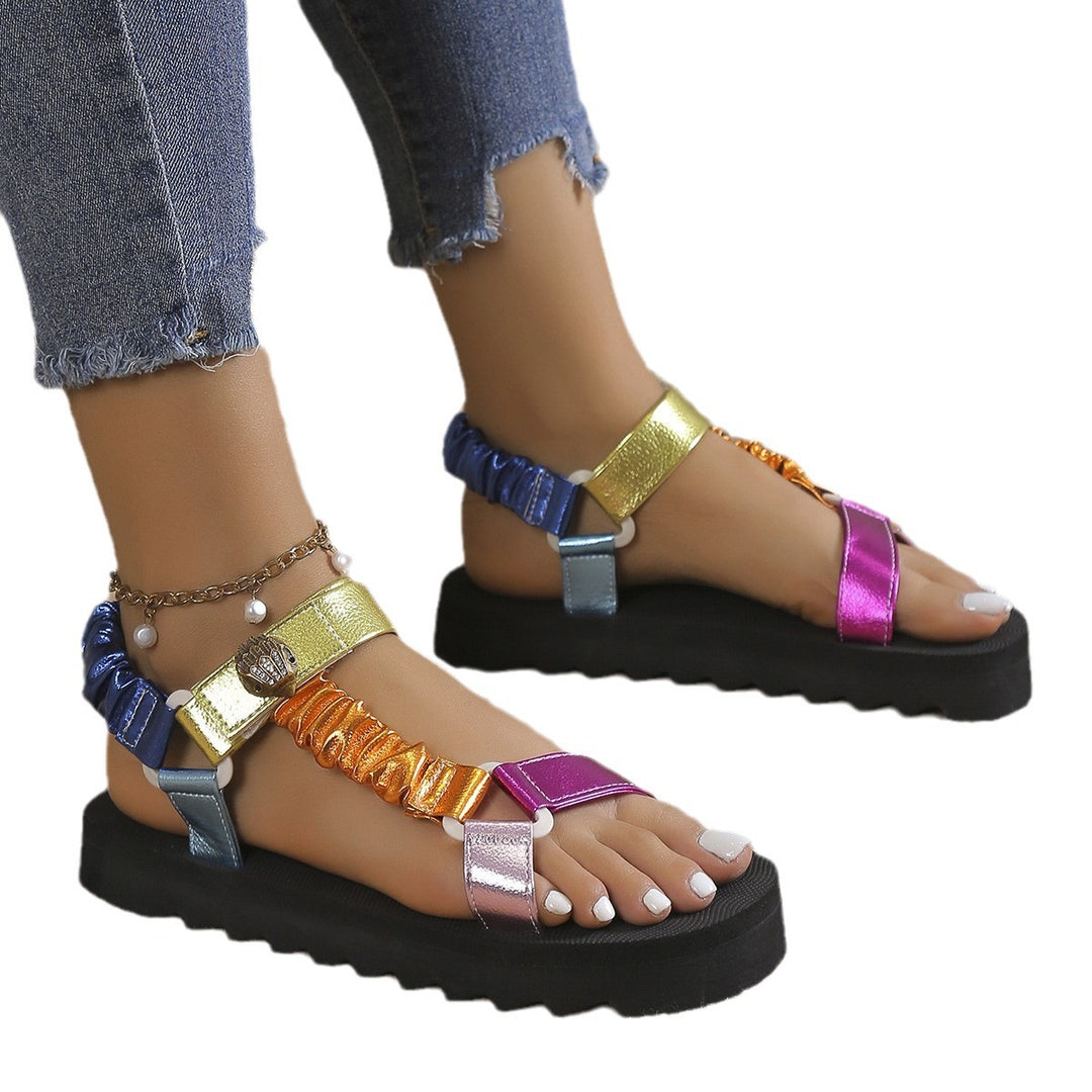 Dame Sportlige Sandaler med farverige remme og åndbar sål Stilla