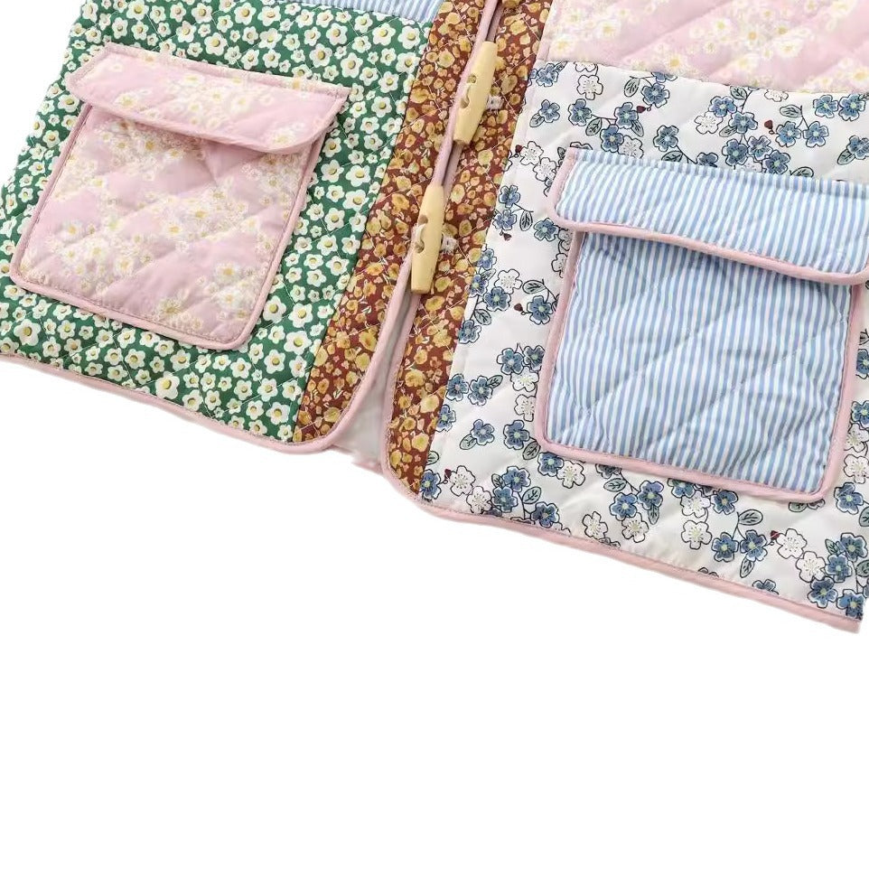 Femme Quilted Floral-Patchwork-Jakke Stilla 1750153189
