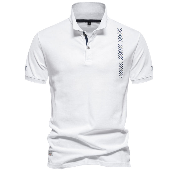Herre Poloshirt med sportsligt designelement og moderigtigt krave Stilla