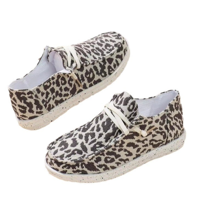 Dame Åndbar Sneakers i moderne Animal-Print Design Stilla