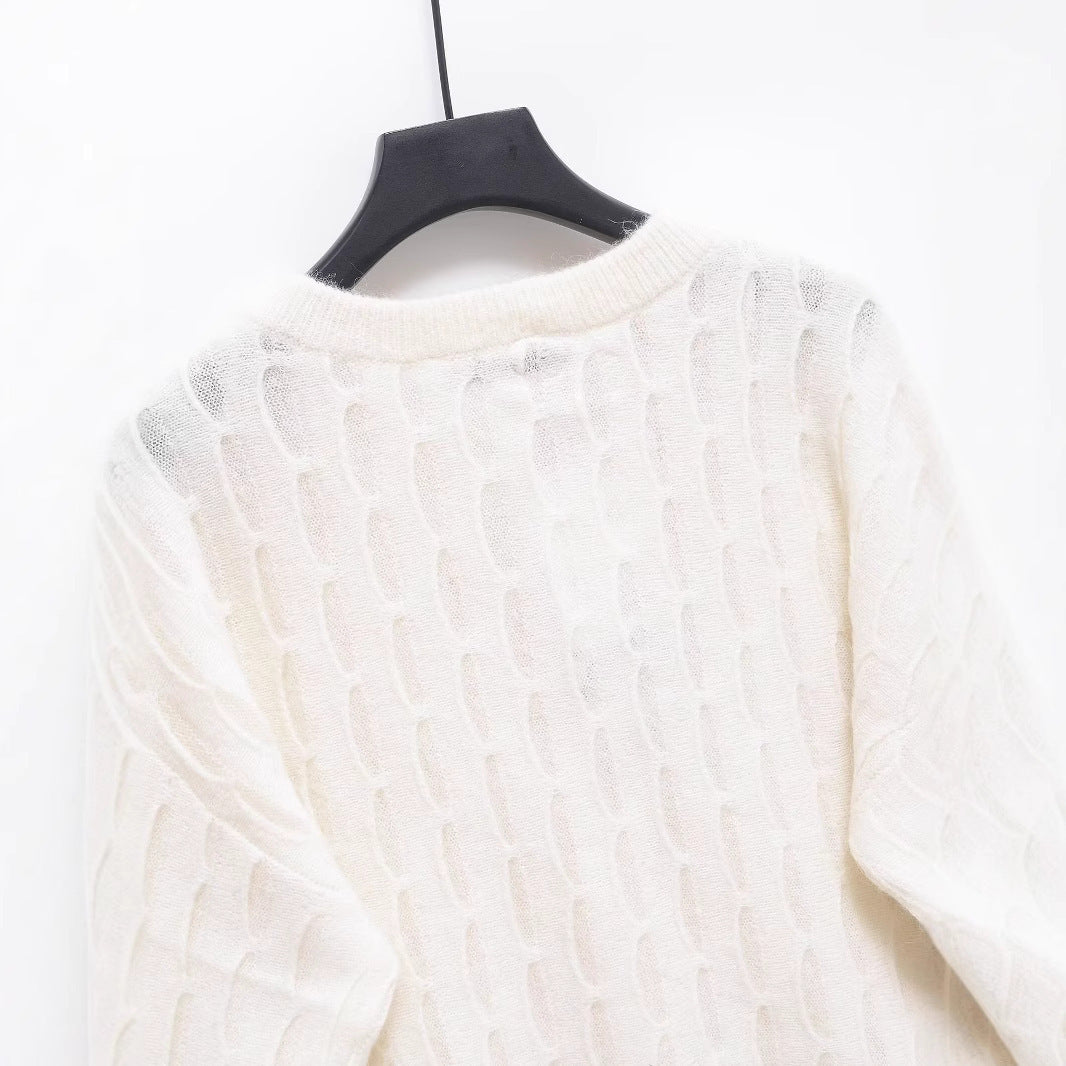 Femme Kabelstrik Knap-cardigan Stilla