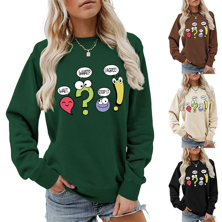 Kvinders afslappede sweater med humoristisk print Stilla