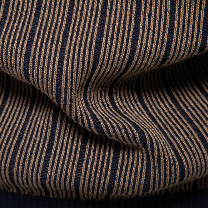 Herrer rullekrave pullover med fint strukturmønster Stilla