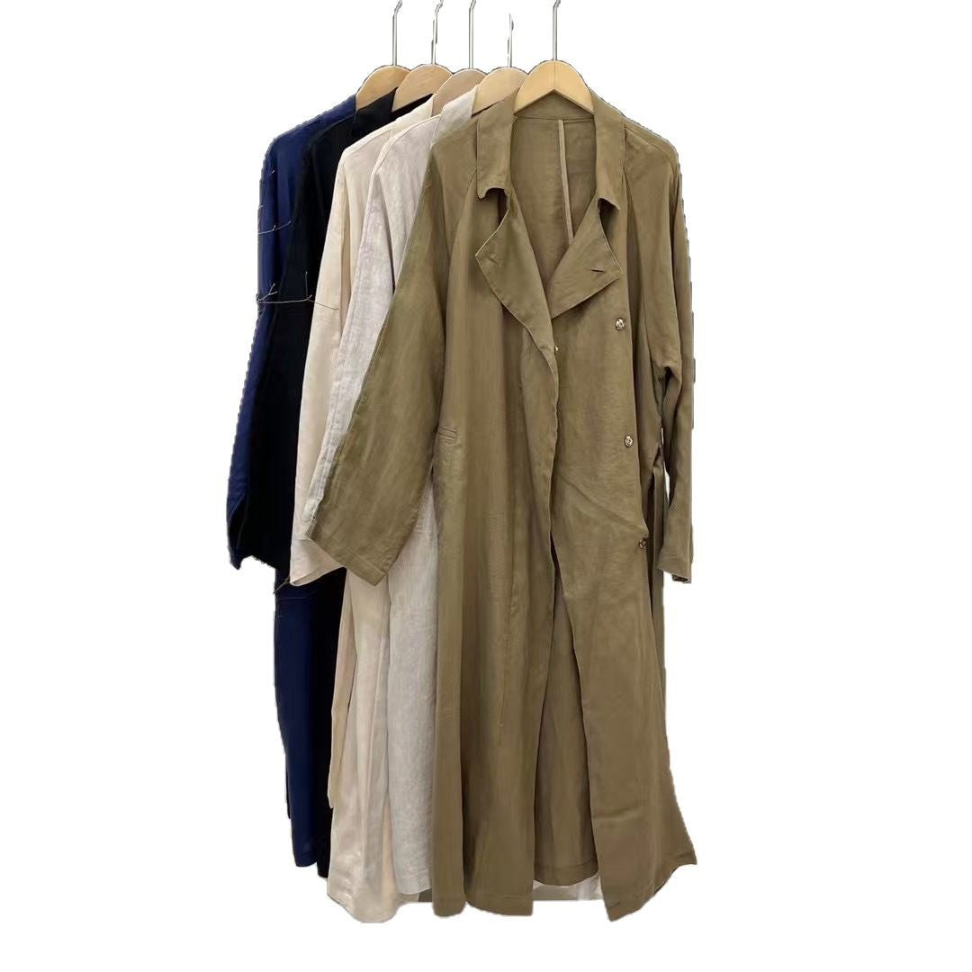 Dame Linned Trenchcoat Stilla